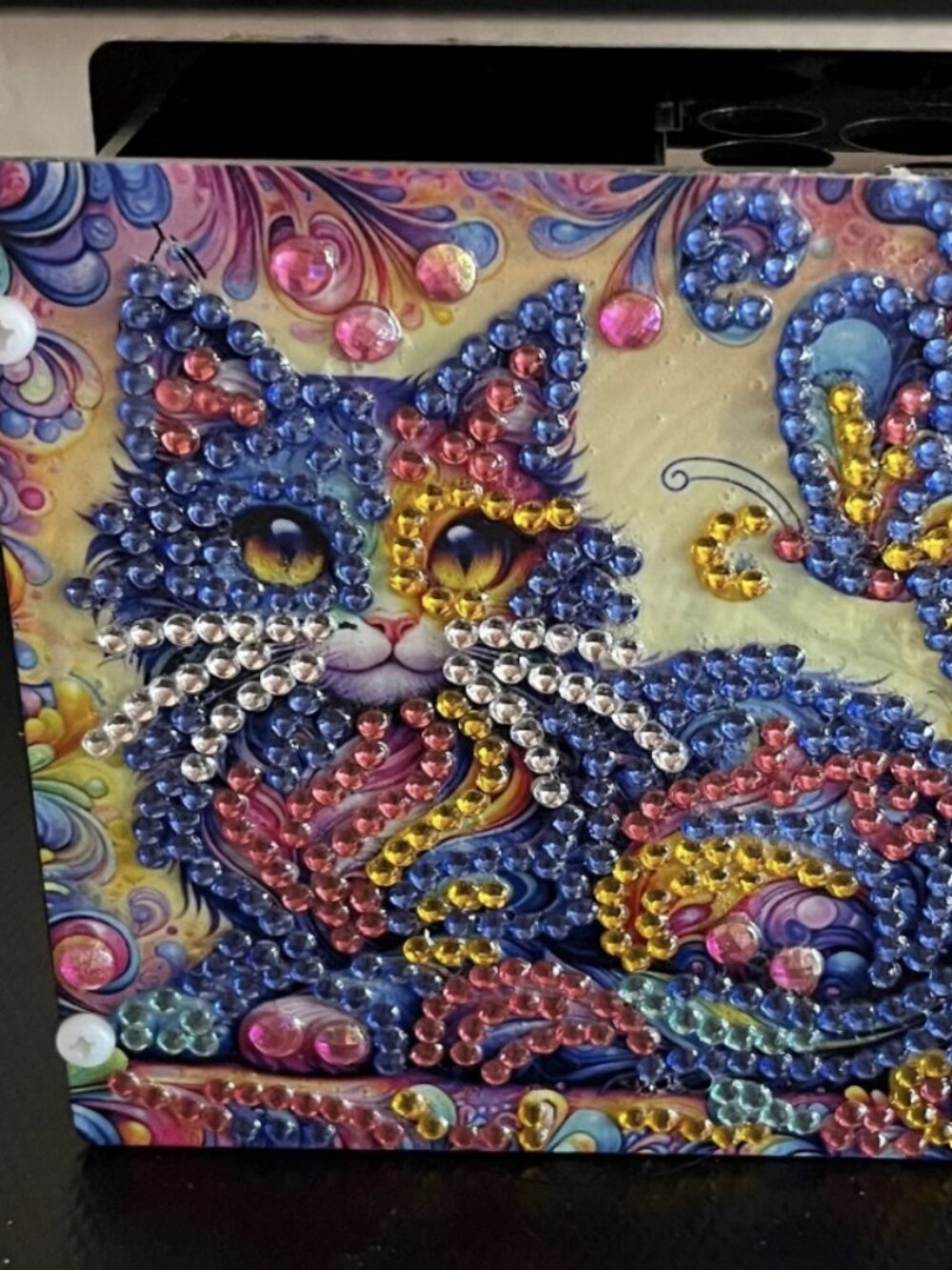 Cat Pen and Pencil Holder - Diamond Art